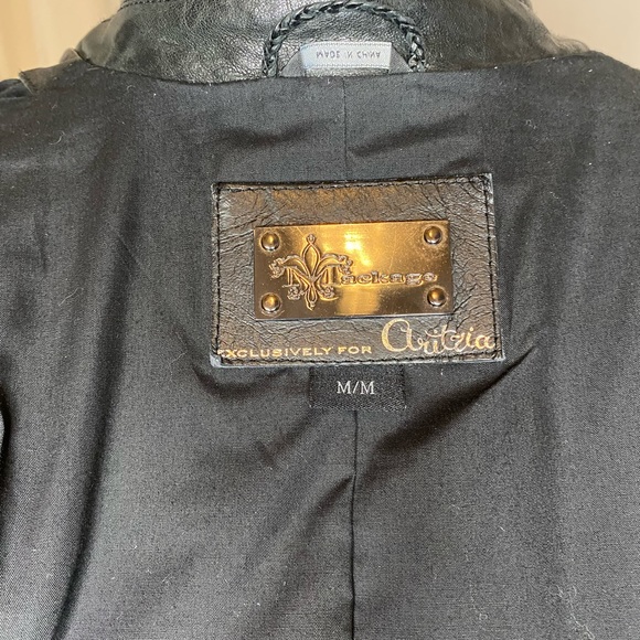 Mackage black leather moto vest size M - Picture 4 of 4